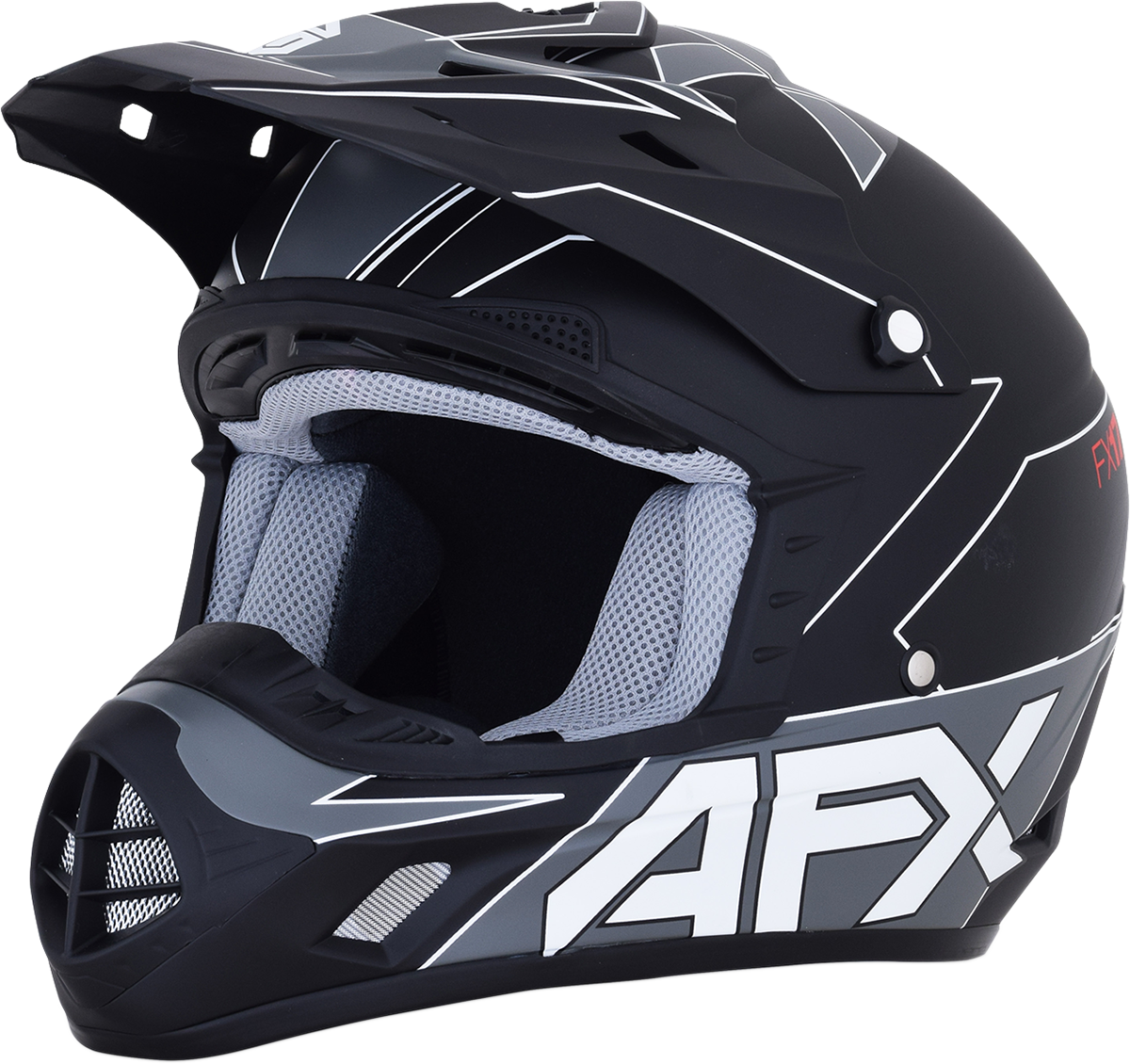 FX-17 Helmet - Aced - Matte Black/White - Small