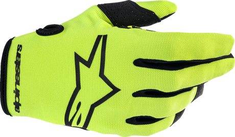 Youth Radar Gloves - Fluo Yellow/Black - Medium