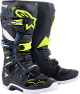 Tech 7 Boots - Black/Blue/Yellow Fluorescent - US 8