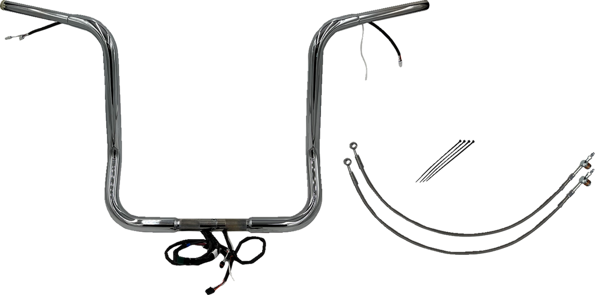 Handlebar Kit - Rounded Top - 16\" - Chrome 2014 - 2015