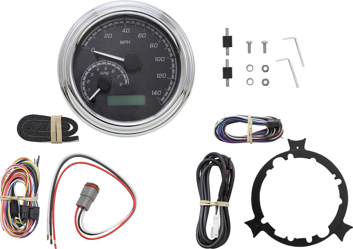 MXV Series Analog Gauge System - Black/Gray/Chrome 1996 - 2003