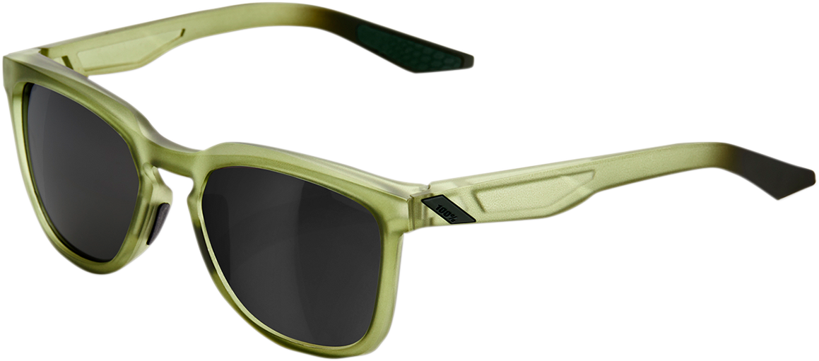 Hudson Sunglasses - Olive - Black Mirror