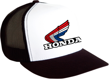 Honda Vintage Snapback Hat - Black/White