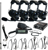 Intercom/Radio and Headset Kit - 4-Seat - Black