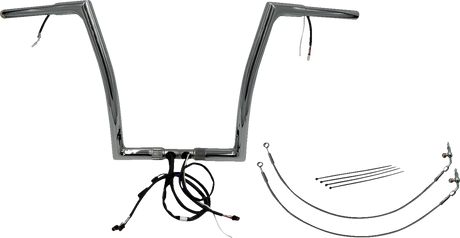 Handlebar Kit - Flat Top - 14\" - Chrome 2015 - 2015