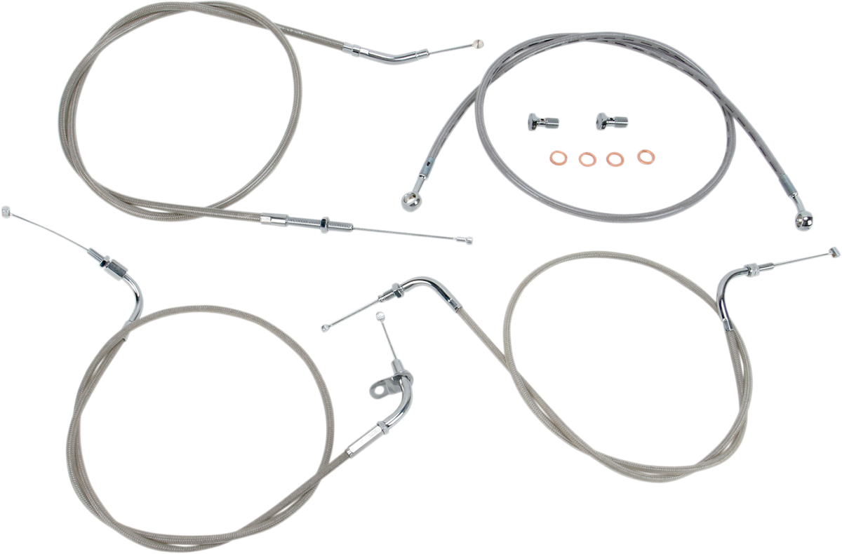 Cable Line Kit - 12\" - 14\" - XVS650CL - Stainless Steel 1998 - 2015