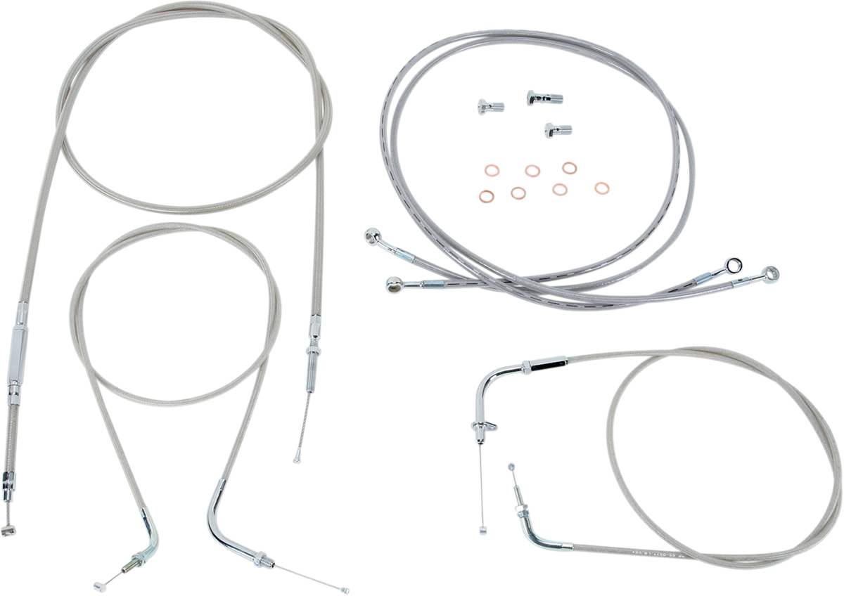 Cable Line Kit - 15\" - 17\" - XVS1300 - Stainless Steel 2007 - 2017