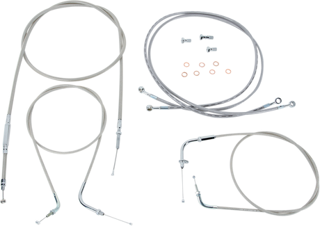 Cable Line Kit - 15\" - 17\" - XVS1300 - Stainless Steel 2007 - 2017