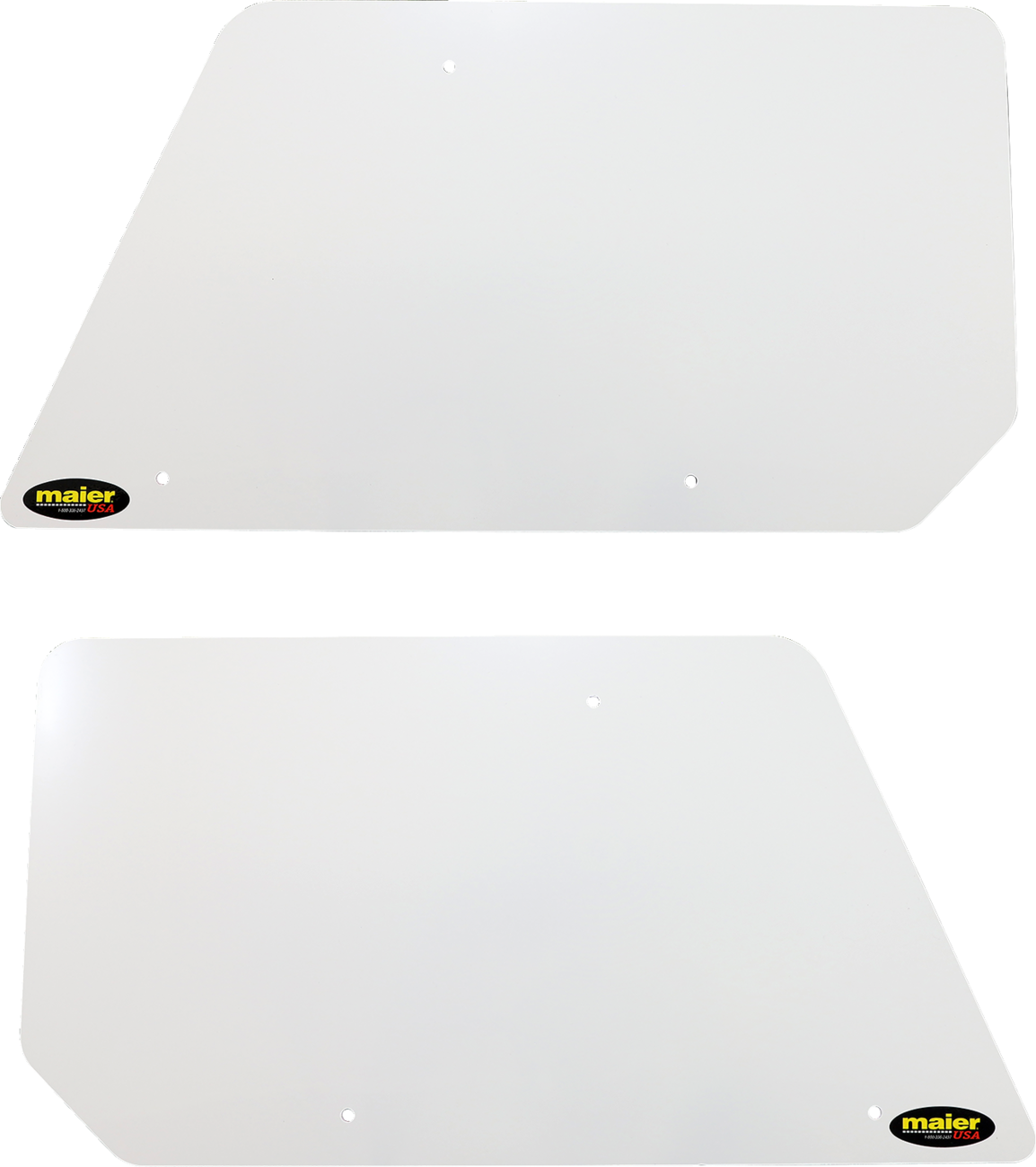 Rear Number Plates - White 2016 - 2020