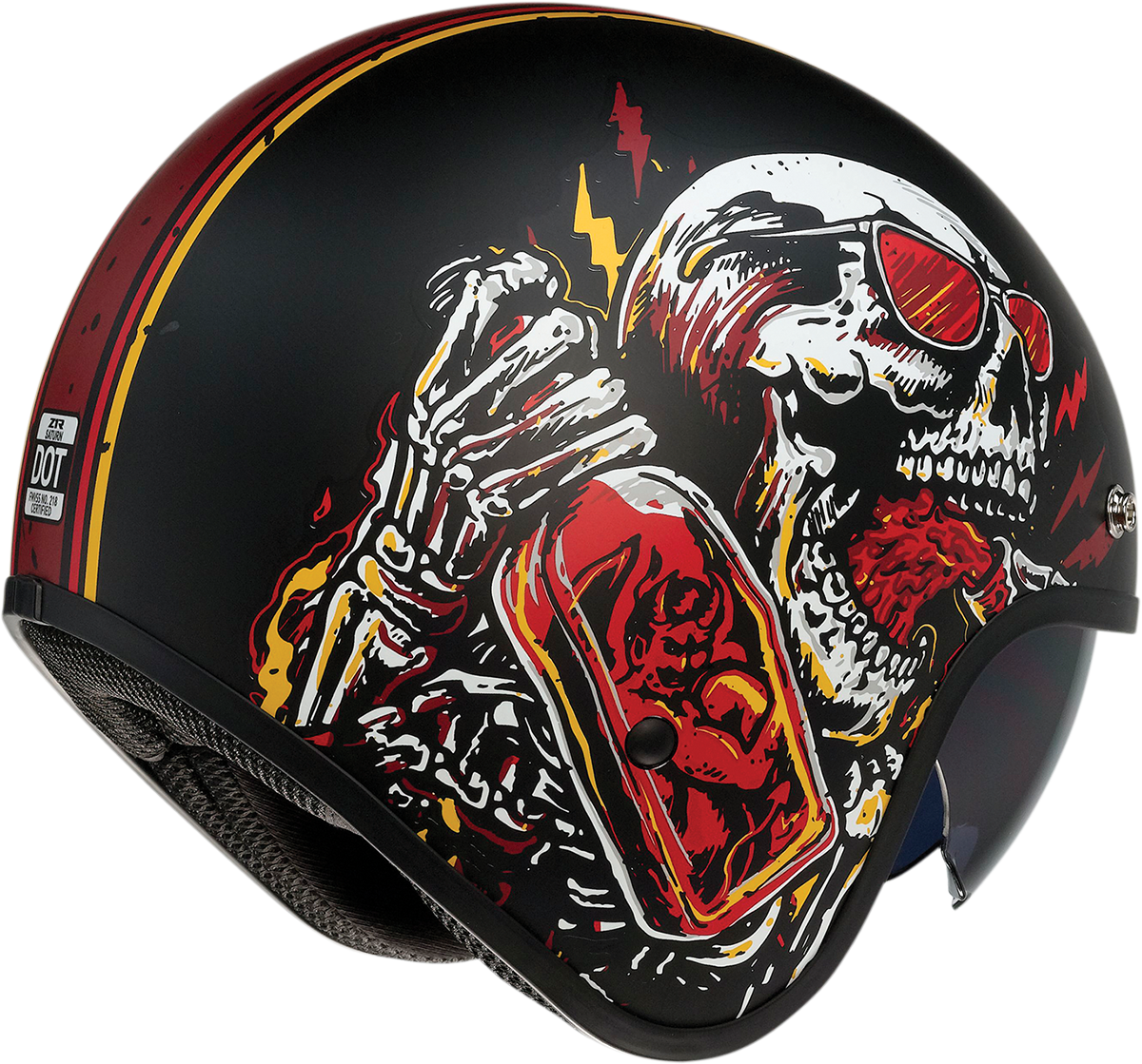 Saturn Helmet - Devil Made Me - Black/Red - Medium