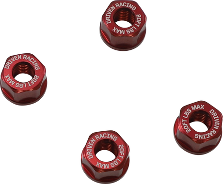 Aluminum Sprocket Nuts - Red - M8 x 1.25 2014 - 2020