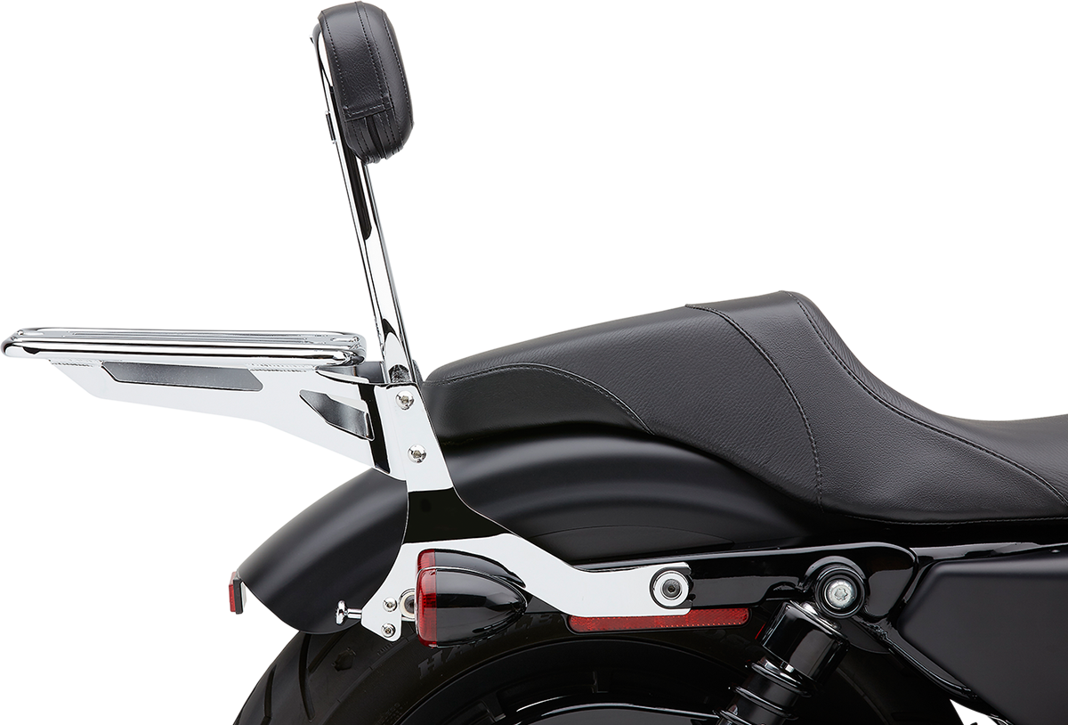 Backrest Kit - 14\" - Chrome - XL 2004 - 2019