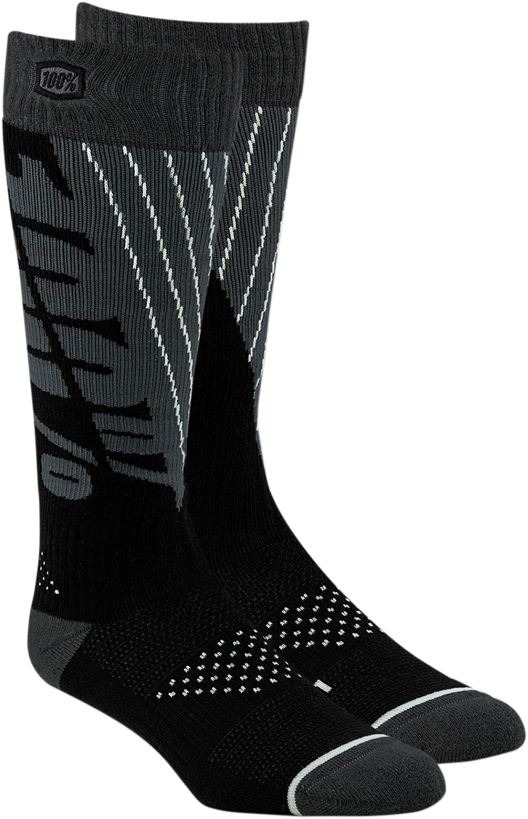 Torque Comfort Moto Socks - Black/Gray - Large/XL