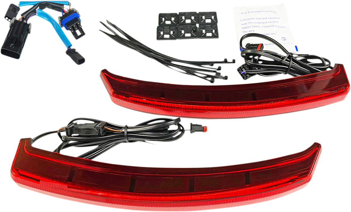 Saddle Bag Lights - Red Lens 2020 - 2023