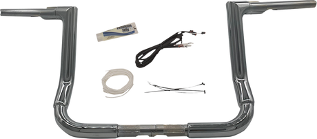 Handlebar Kit - Flat Top - 12\" - Chrome 2014 - 2020