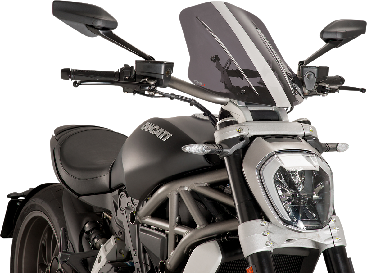 New Generation Windscreen - 17-3/4\" - Smoke - Diavel 2016 - 2018