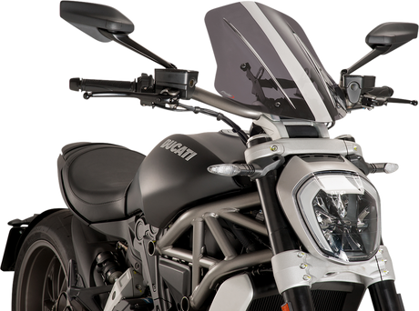 New Generation Windscreen - 17-3/4\" - Smoke - Diavel 2016 - 2018