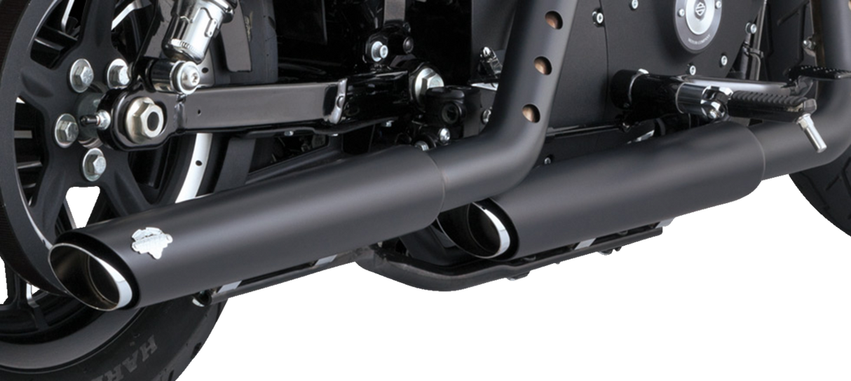 3\" Twin Slash Slip-On Mufflers - Black 2014 - 2022