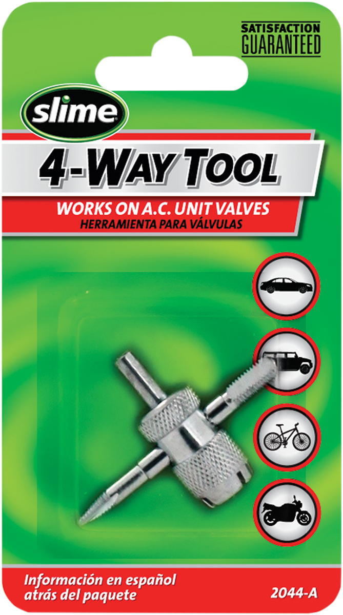 Tire Valve Tool - 4-Way