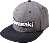 Kawasaki Bold Snapback Hat - Charcoal/Black