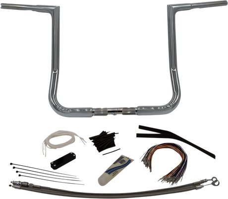 Handlebar Kit - Flat Top - 14\" - Chrome 2008 - 2013