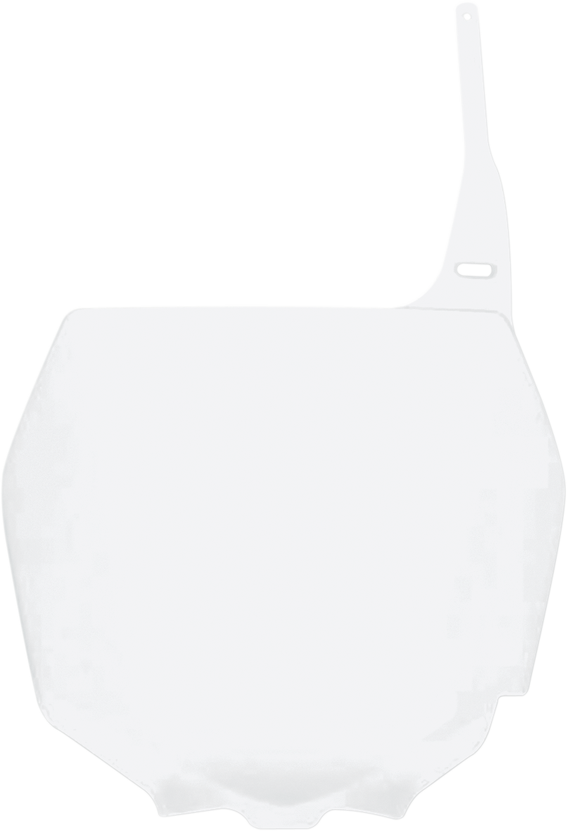 Front Number Plate - White 2001 - 2009