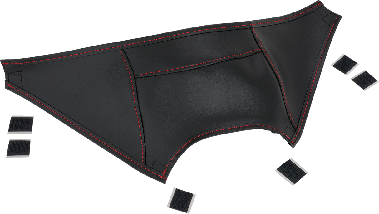 Gas Tank Mini Bra - Black with Red Stitching - Can-Am 2020 - 2024