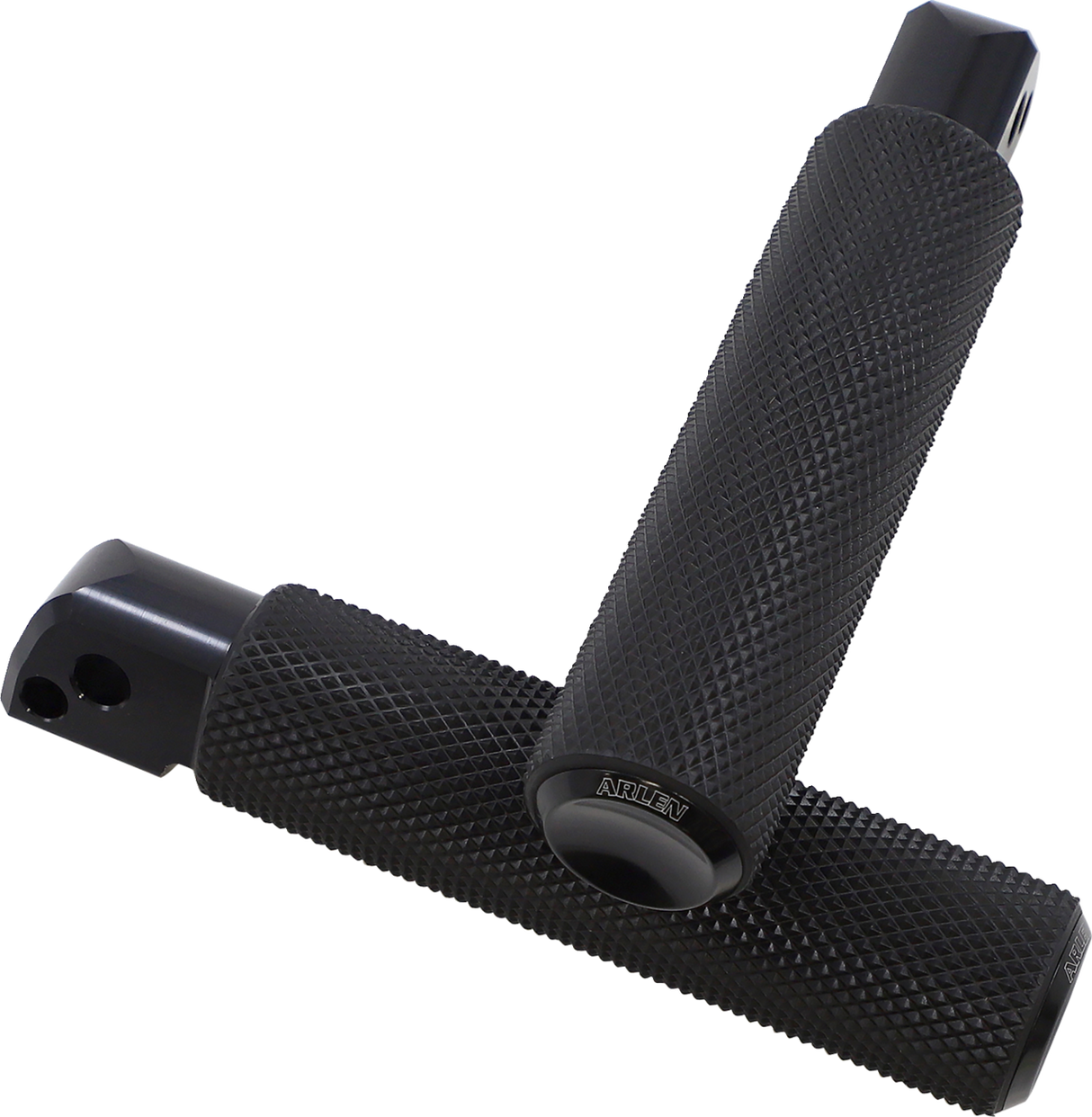 Passenger Knurled Footpegs - Black - FLDE 2018 - 2020