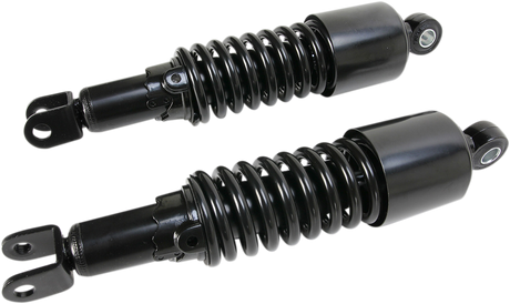 Custom Shorty Shocks with Shroud - Black Body/Black Spring Finish - Clevis Lowering