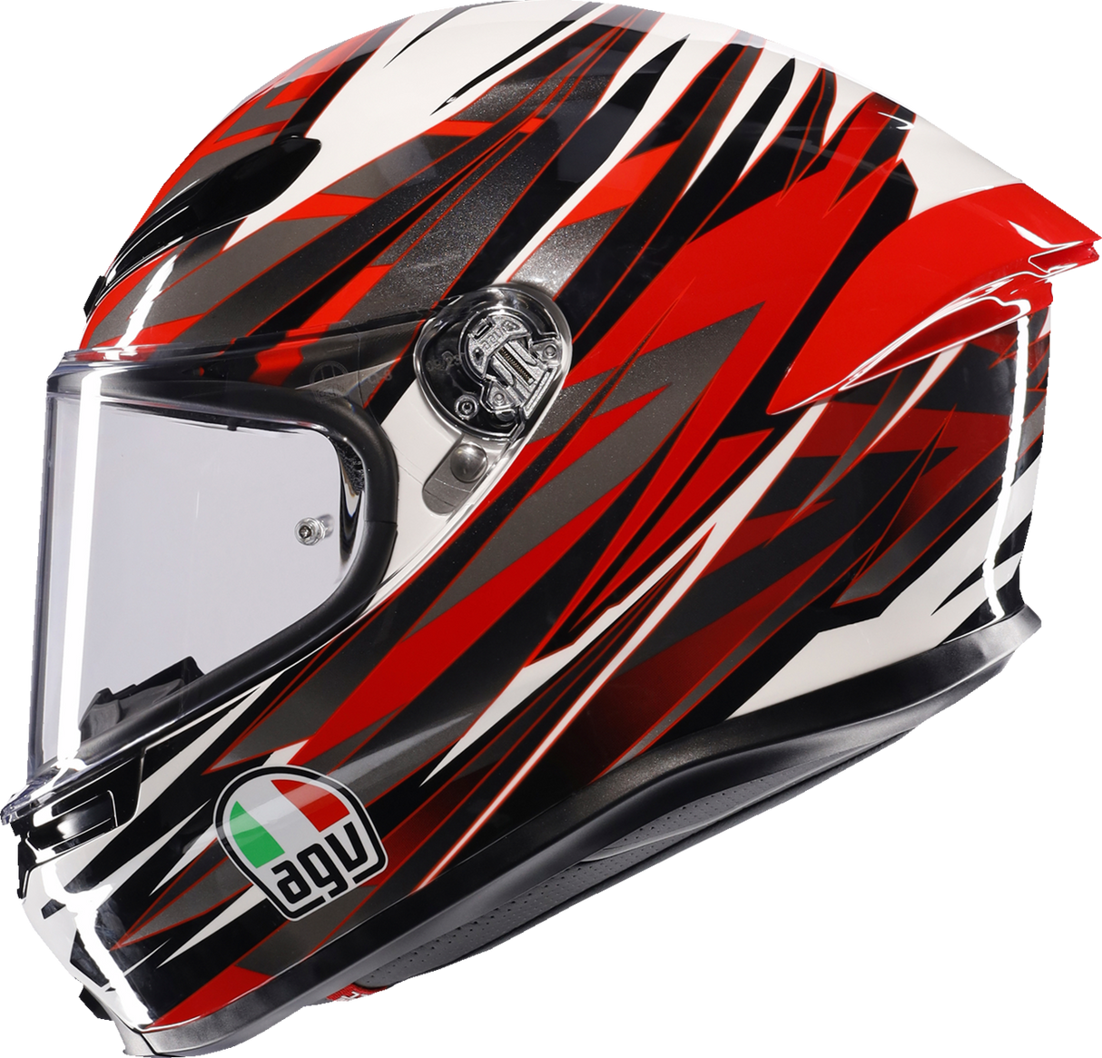 K6 S Helmet - Reeval - White/Red/Gray - Small