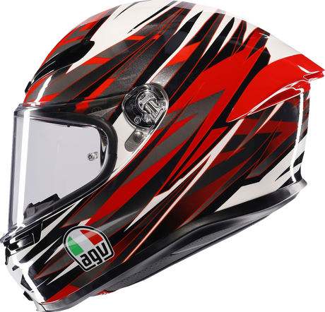 K6 S Helmet - Reeval - White/Red/Gray - Small