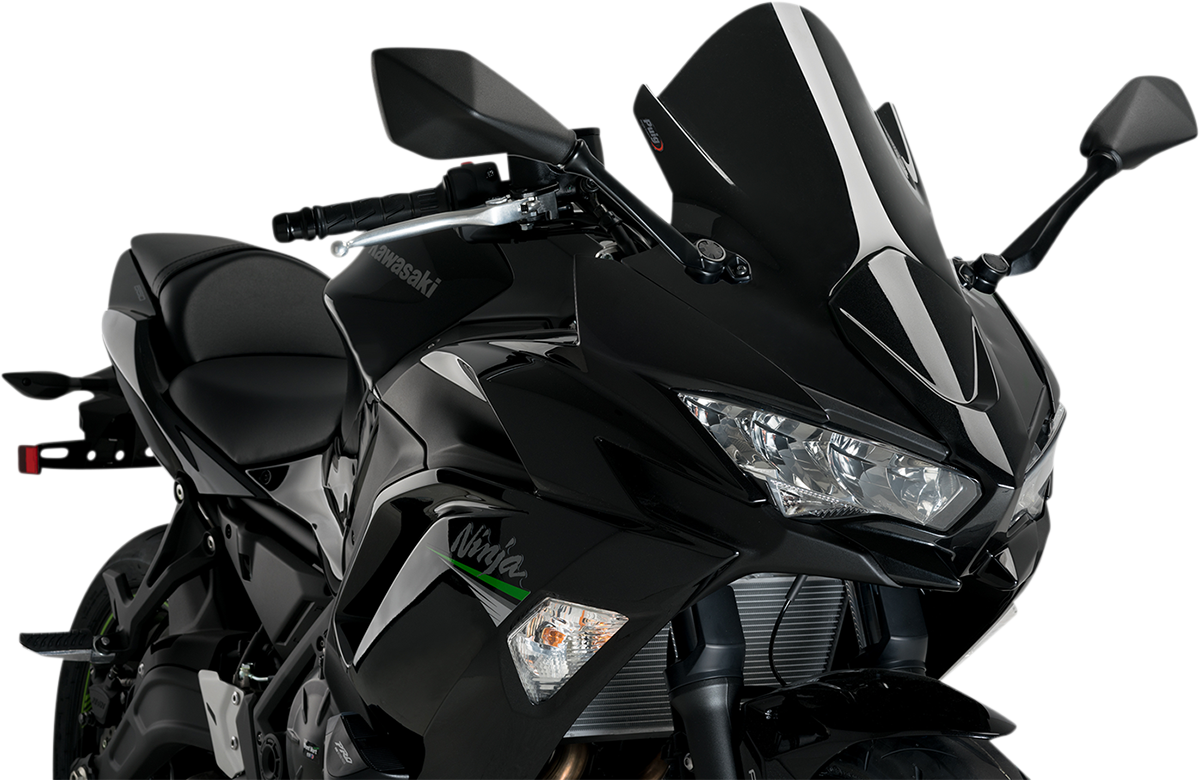 Race Windscreen - 19\" - Black - Kawasaki 2020 - 2024