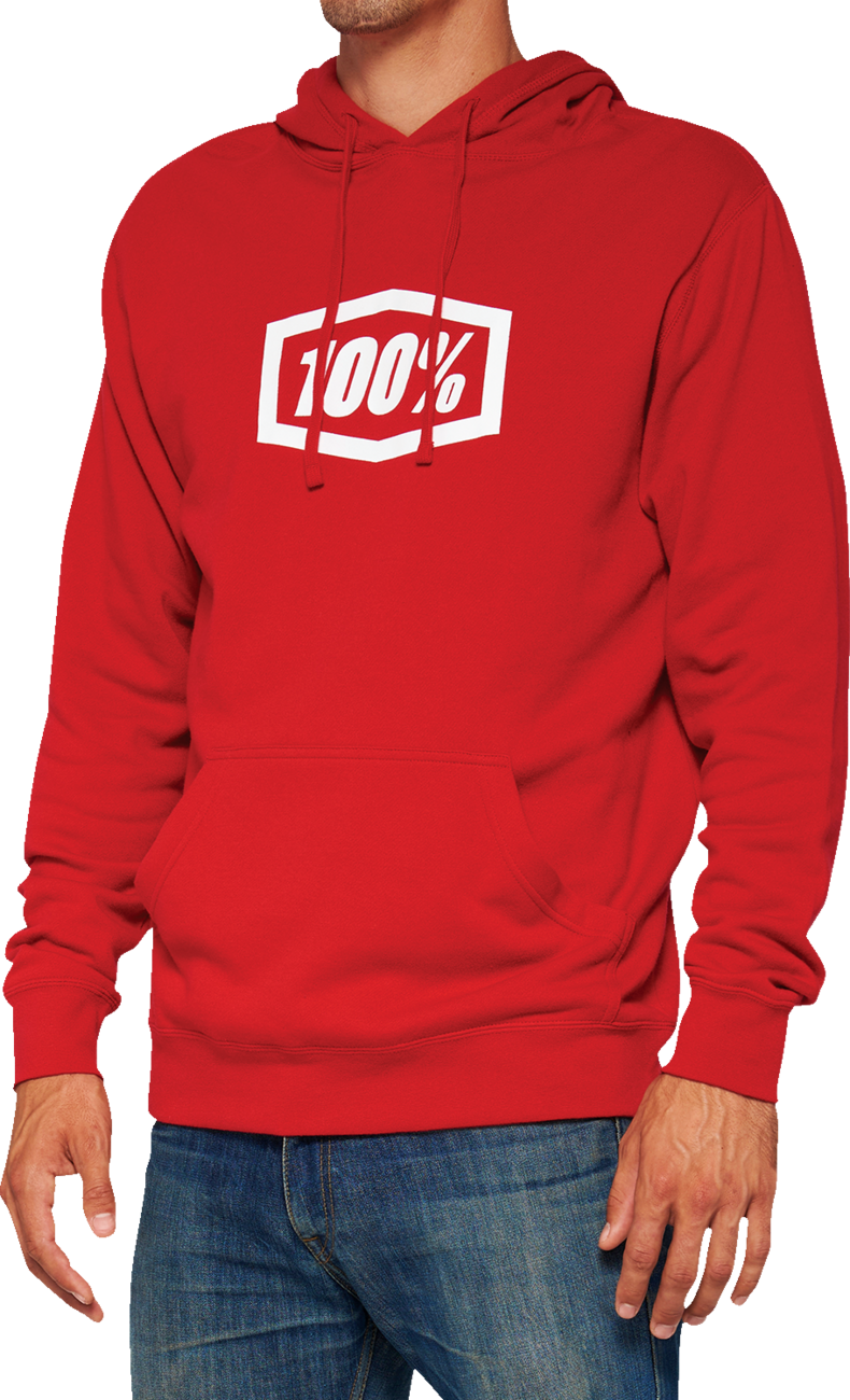 Icon Pullover Hoodie - Red - Medium