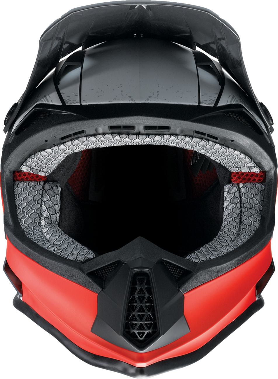 Youth F.I. Helmet - Fractal - MIPS® - Matte Black/Red - Medium