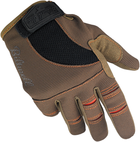 Moto Gloves - Brown/Orange - XS