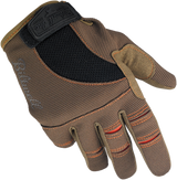 Moto Gloves - Brown/Orange - Large