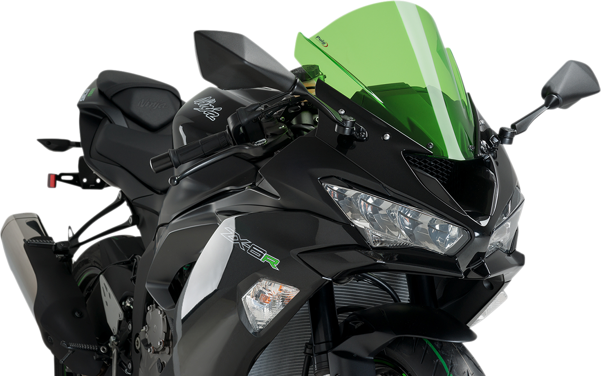 Race Windscreen - 13-3/4\" - Green - ZX-6R 2008 - 2023