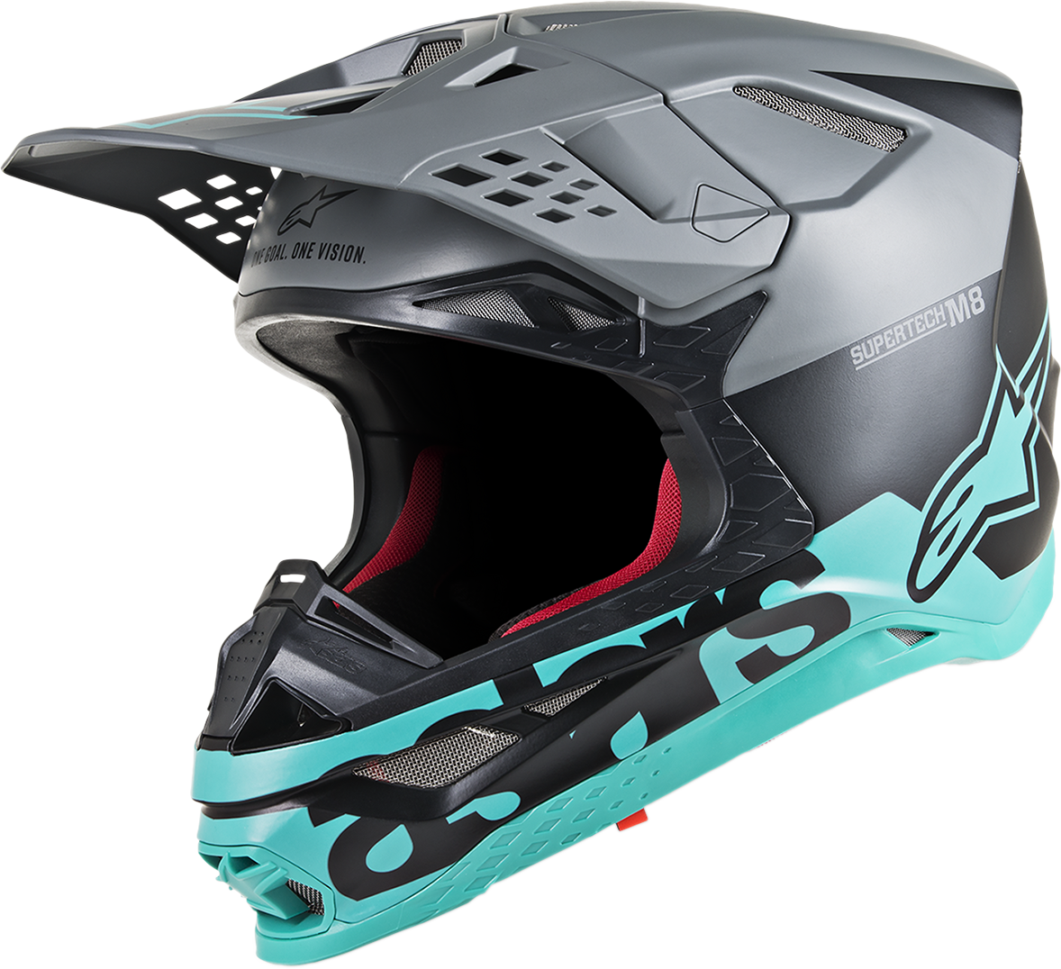 Supertech M8 Helmet - Radium - MIPS® - Black Matte/Mid Gray/Teal - Small