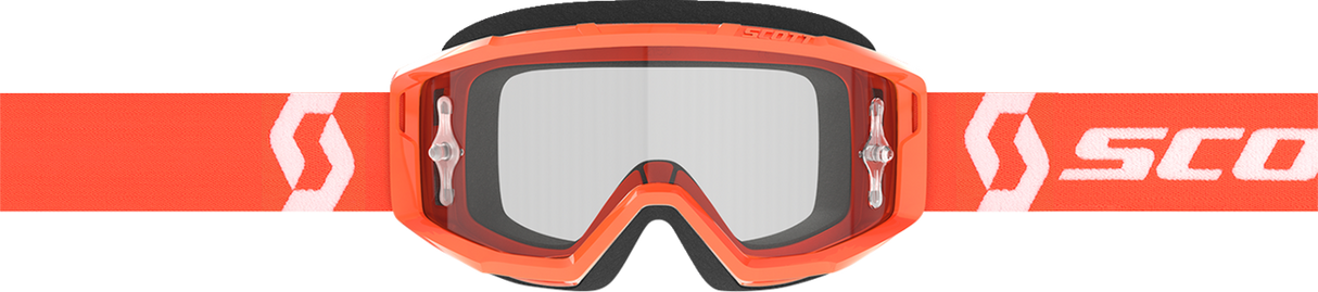 Primal Goggles - Orange/White - Clear