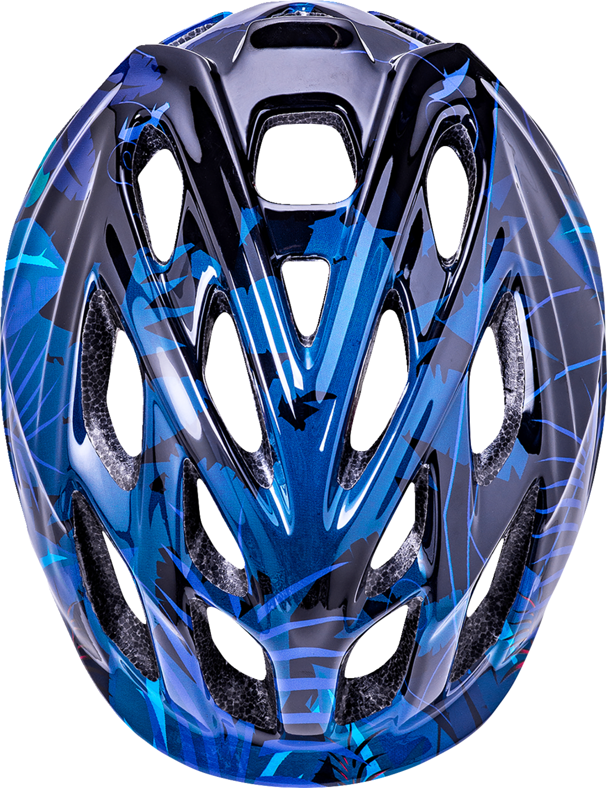 Child Chakra Lighted Helmet - Jungle - Gloss Blue - Small