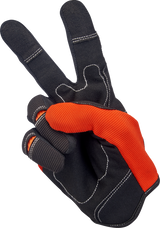 Moto Gloves - Orange/Black - XS