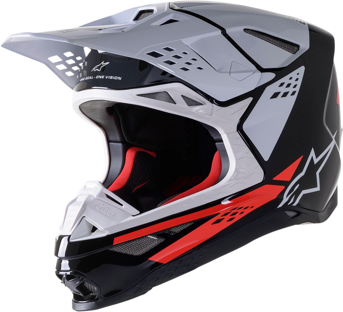 Supertech M8 Helmet - Factory - Black/White/Red - 2XL