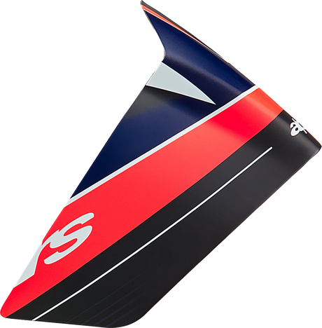 Supertech R10 Spoiler - Race - Team - Matte Black/Carbon Red Fluo/Blue