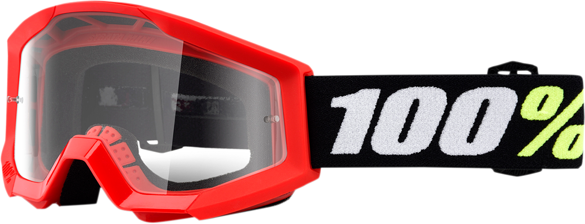 Strata Mini Goggles - Red - Clear Lens