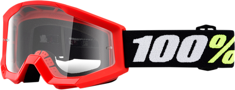 Strata Mini Goggles - Red - Clear Lens