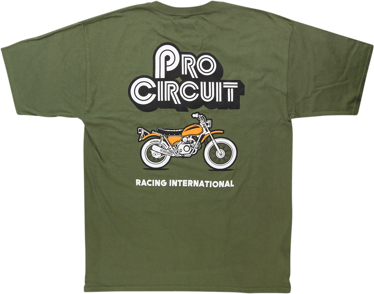 Pit Bike T-Shirt - Green - Medium