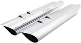 4.5\" Scalloped Mufflers - Chrome - M8 FL 2017 - 2021