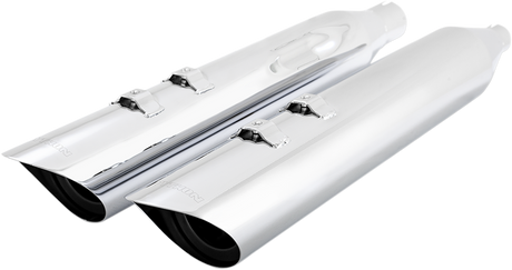 4.5\" Scalloped Mufflers - Chrome - M8 FL 2017 - 2021