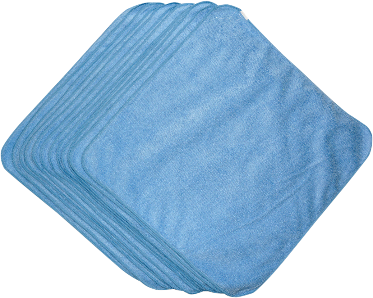 Microfiber Towels - Blue - 12 Pack