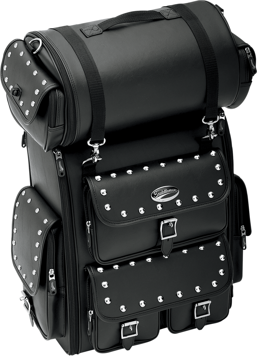 Sissy Bar Bag - Desperado - Black Studded